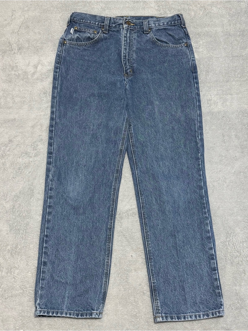 Carhartt B160 DPS Relaxed Fit Jeans Men 34x30 Blue Denim Workwear Y2K Gorpcore